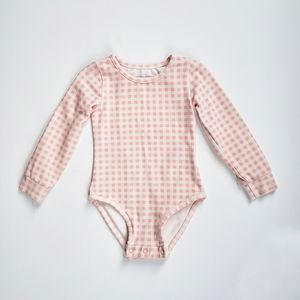 SweetHoney Longsleeve Pink Gingham Bodysuit Size 18M